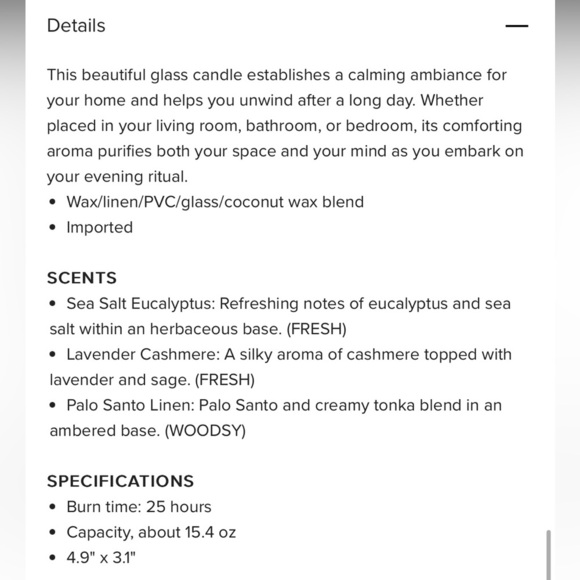 Anthropologie Days Last Light Floral Lavender Cashmere Boxed Candle NIB - Picture 4 of 16